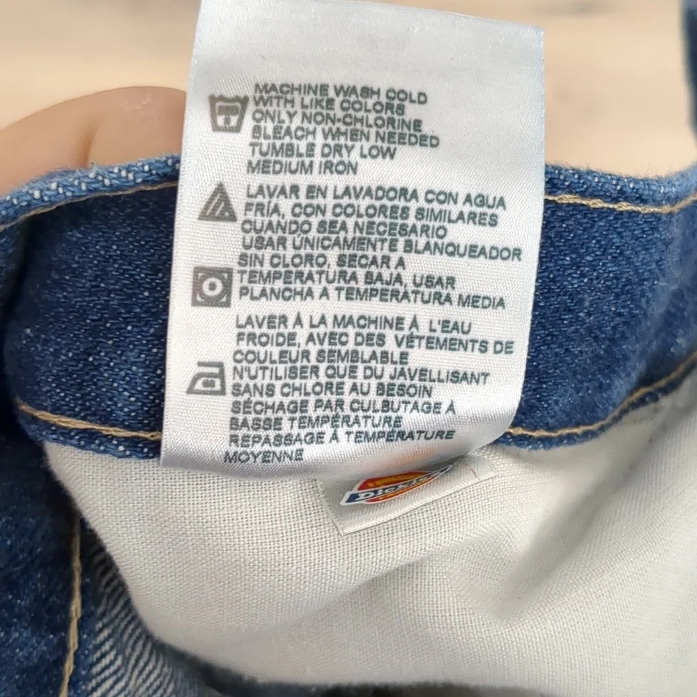 46x29 Dickies Blue Denim Jeans Casual Basic Quality Heavy Duty Carpenter